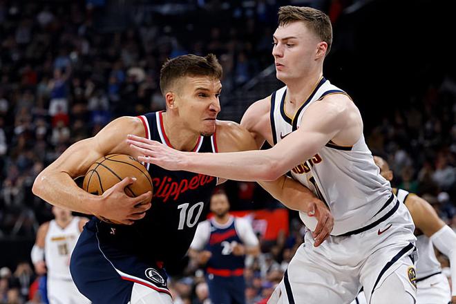 NBA 季后赛快船胜掘金追平总比分，博格丹表现下滑待提升