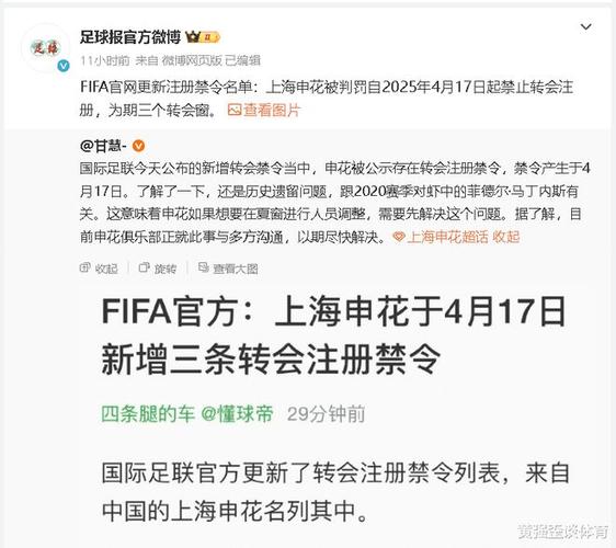 北京时间5月3日：上海申花国际足联转会禁令正式解除详情