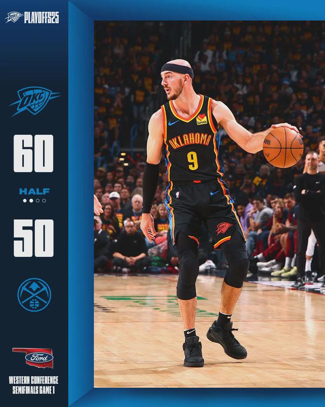 5月6日NBA季后赛西部半决赛G1，雷霆主场激战掘金详情