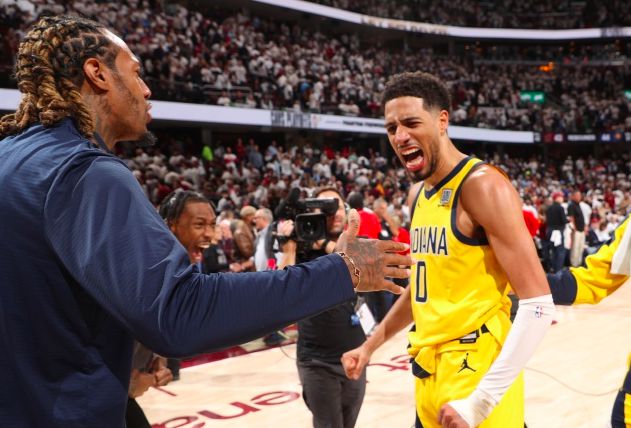 5月7日NBA季后赛半决赛G2：骑士缺3大主力遭步行者逆转2-0领先