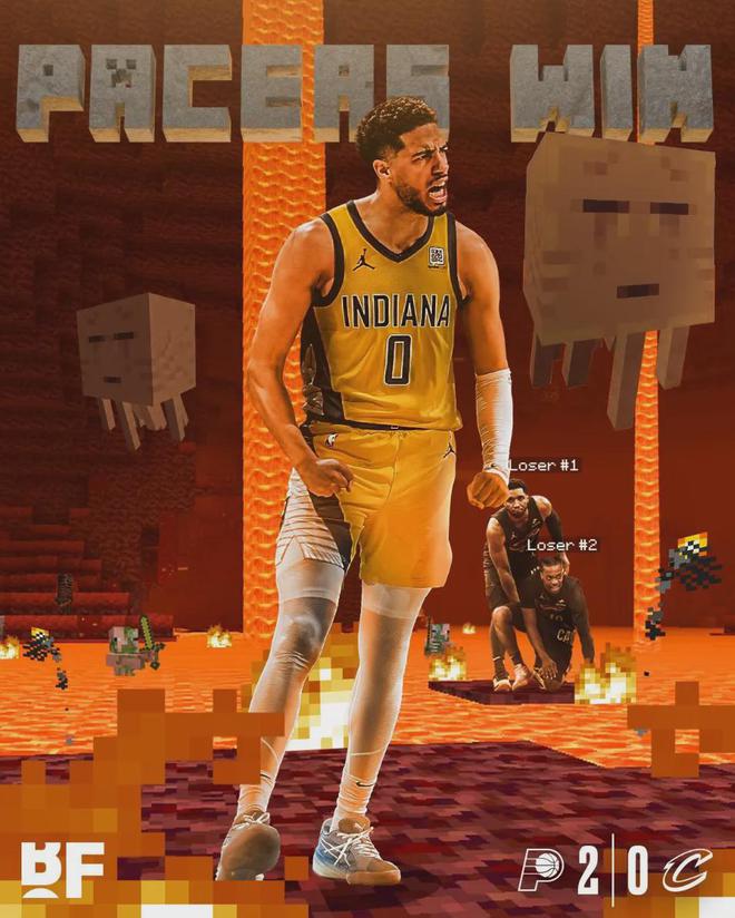 NBA 季后赛骑士主场对阵步行者，加兰德首轮扭伤脚趾成变数