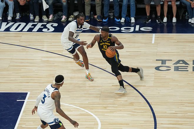 5月7日NBA季后赛西部次轮：森林狼主场战勇士赛事全况