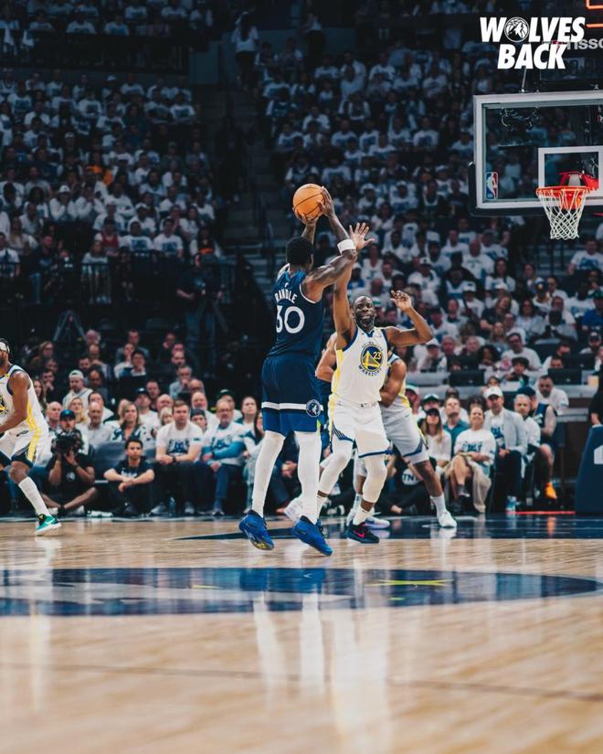5月9日NBA季后赛西部半决赛G2：森林狼主场胜勇士扳平比分
