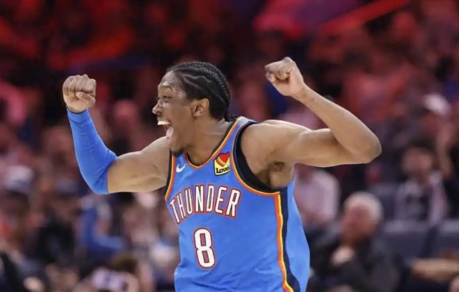 NBA 季后赛次轮 G3：雷霆 104 - 113 惜败掘金，杰伦表现出色