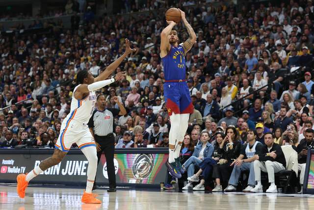 北京时间5月10日NBA季后赛：掘金主场113-104击败雷霆大比分2-1领先